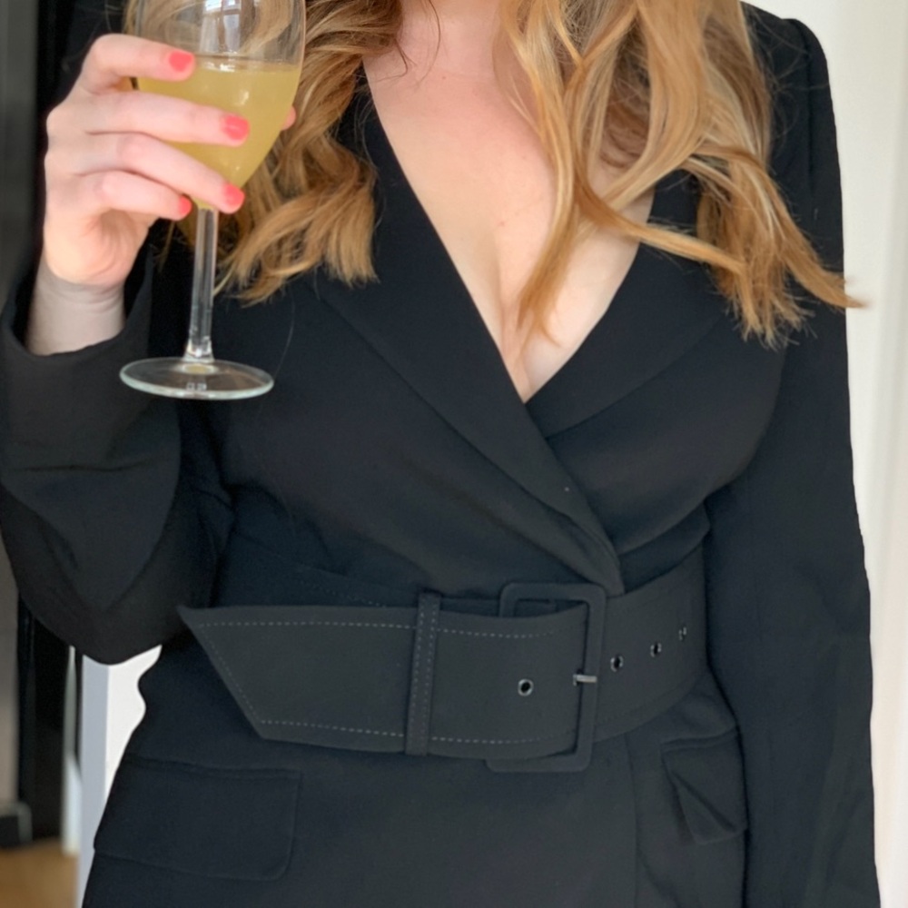 Aritzia Black Long Sleeve Dress